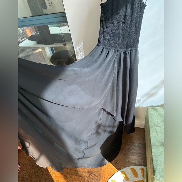 Guess Black crochet top waterfall dress - Picture 2 of 4